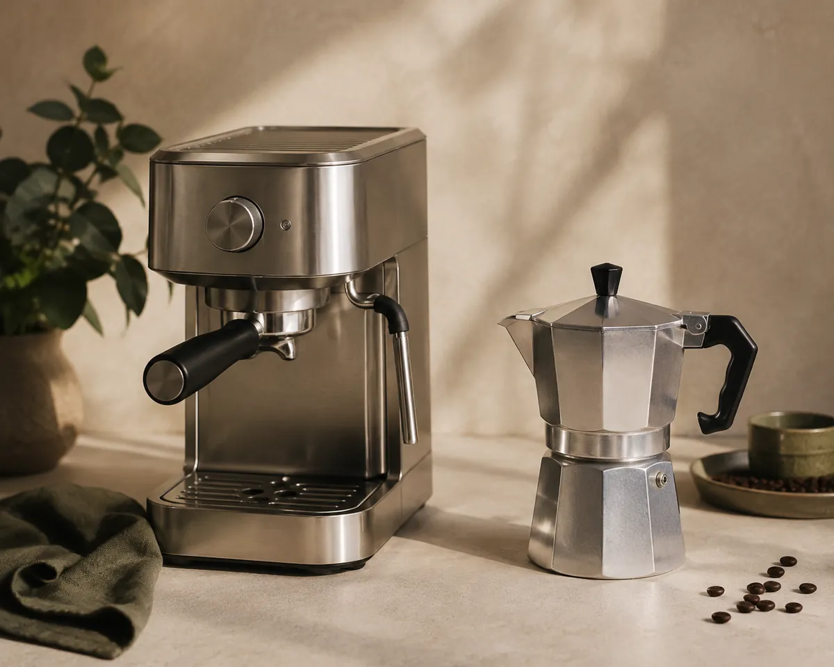 Espresso Machine vs Moka Pot: Nine Bars Against a Stovetop